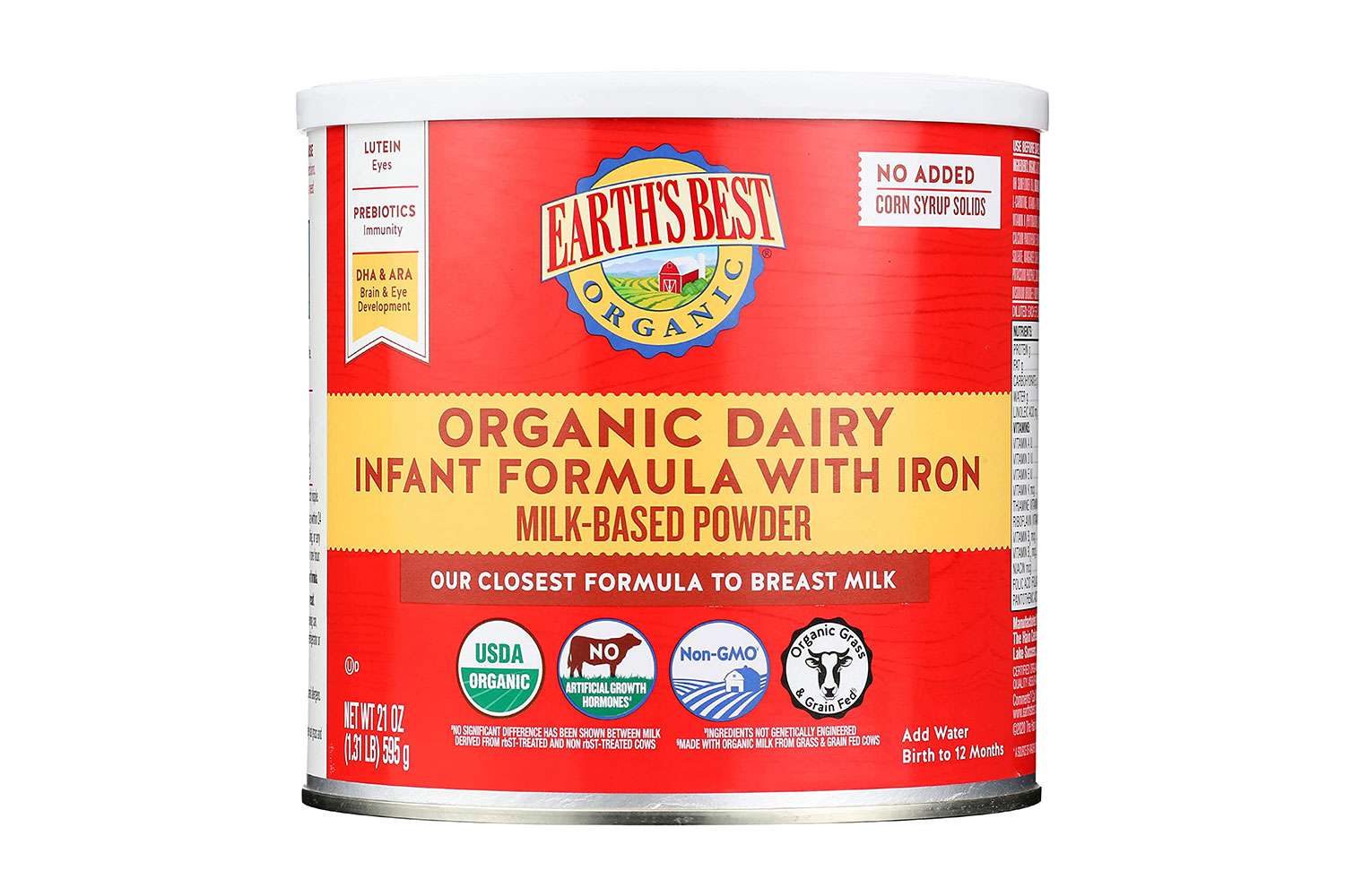 Earth's Best Organic Dairy Infant Powder Formula with Iron