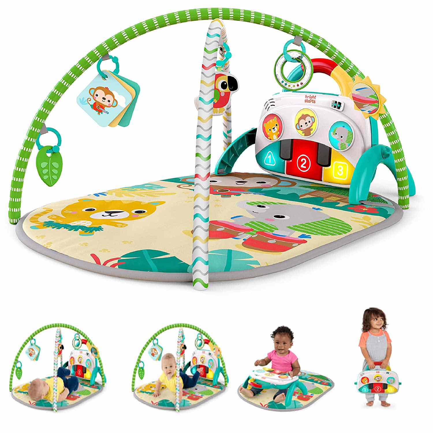 Bright Starts 4-in-1 Groovinâ ' ' Kicks Piano Gym
