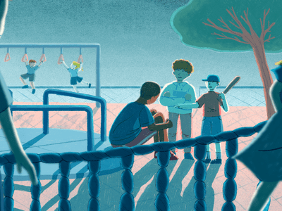 illustration of kids bullying