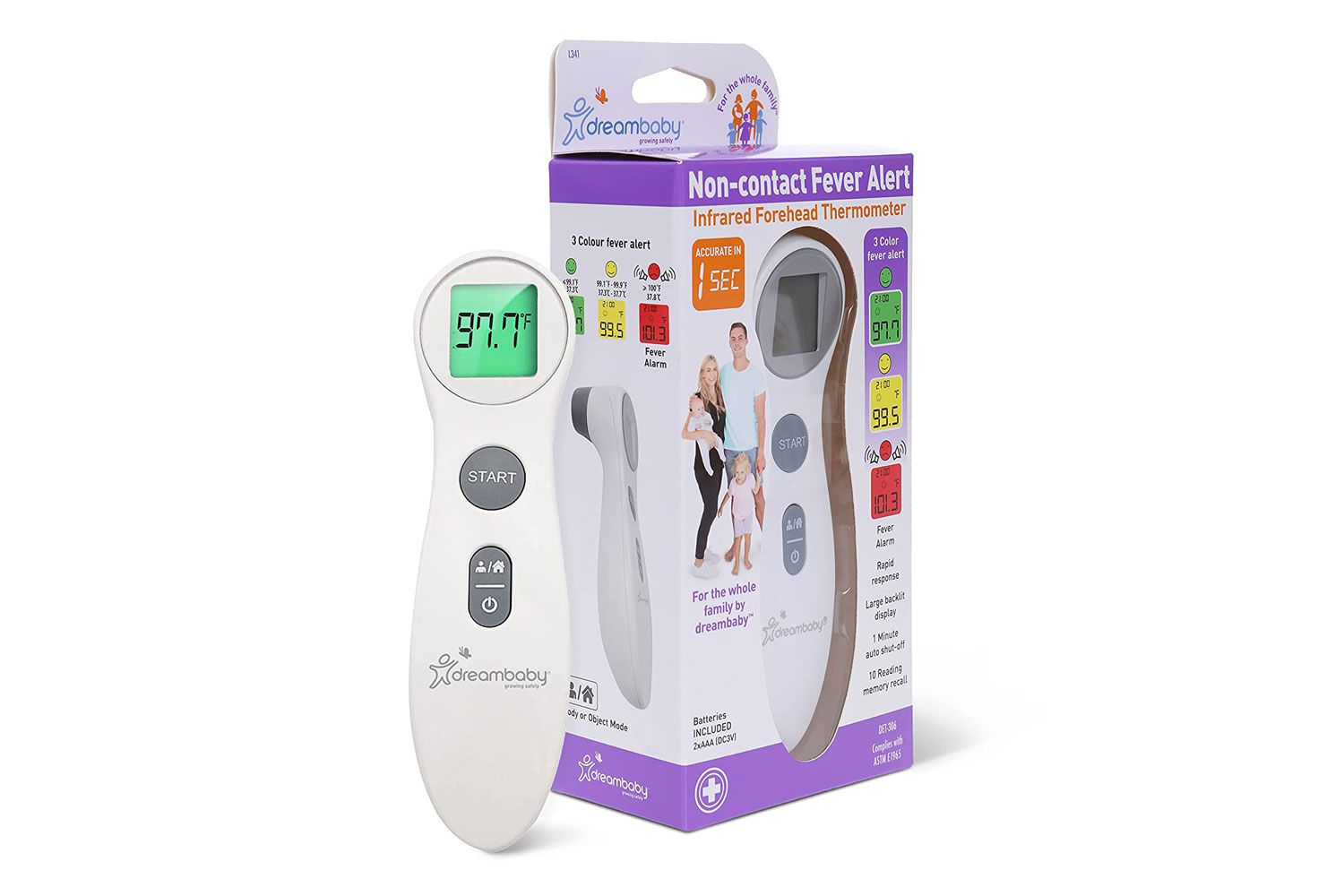 Dreambaby Non-Contact Fever Alert Infrared Forehead Thermometer