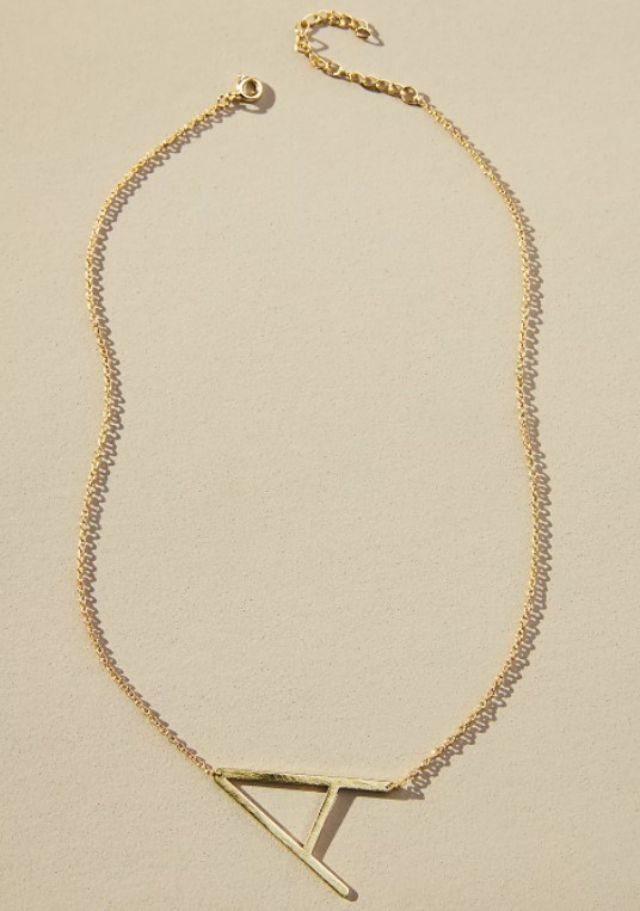Anthropologie字母组合吊坠项链