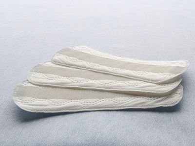 Close up of sanitary napkins