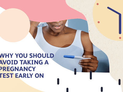 Photo illustration of person looking at pregnancy test