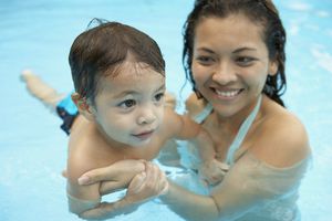 toddler swimming