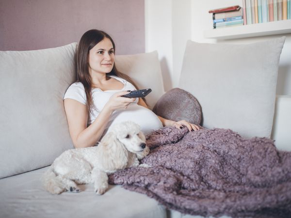 pregnant woman TV