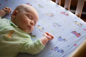 baby sleeping in crib