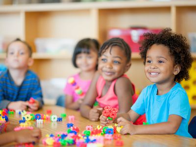 Children in a preschool class