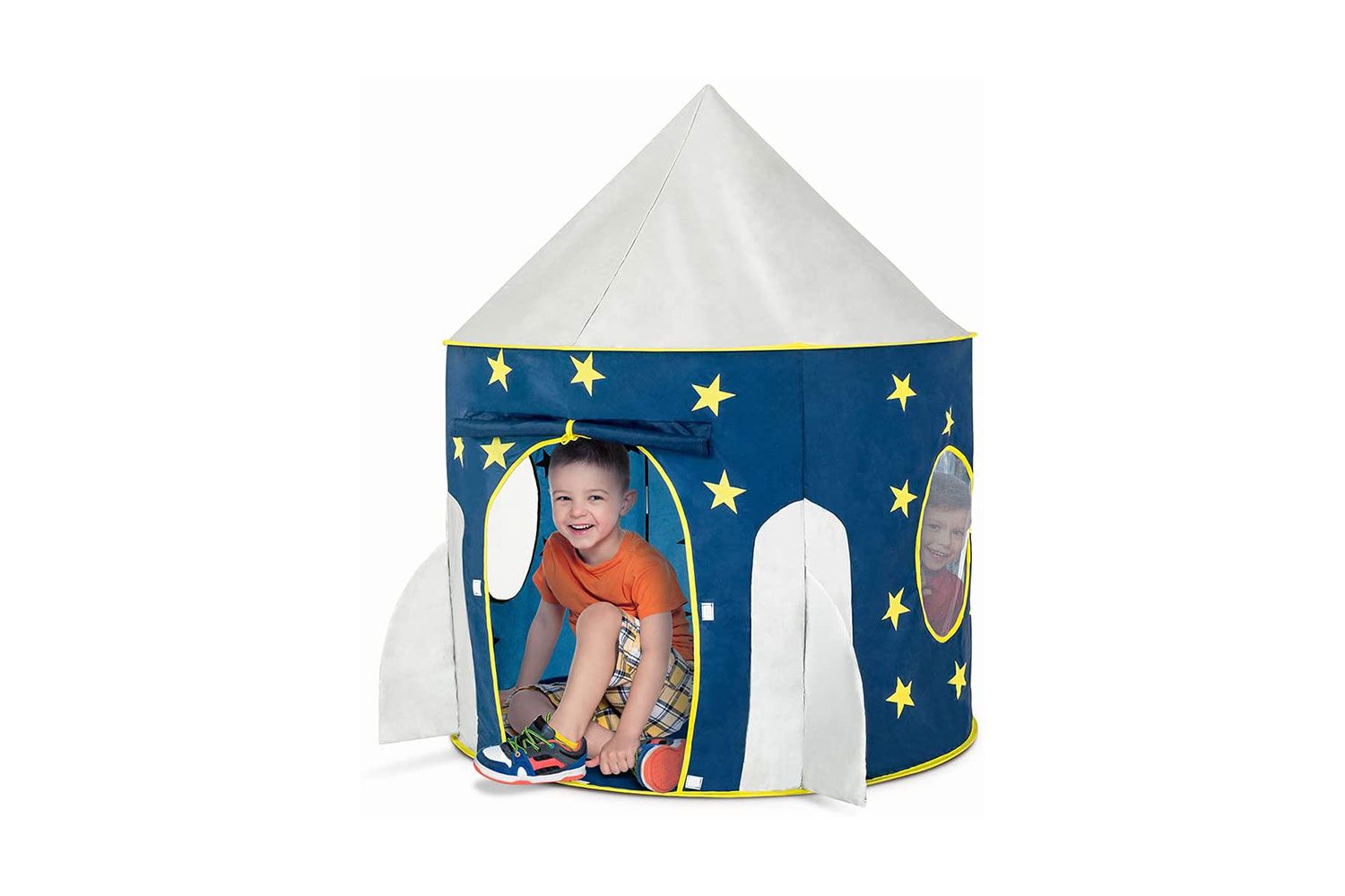 FoxPrint Rocket Ship Space Themed Pretend Play Tent