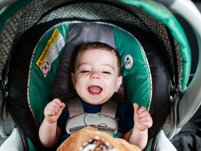 Baby in car seat
