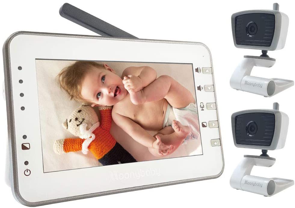 moonybaby Trust 30-2无WiFi宝宝4.3英寸显示器，带2个摄像头