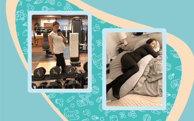 Liz Narins month 7 of pregnancy