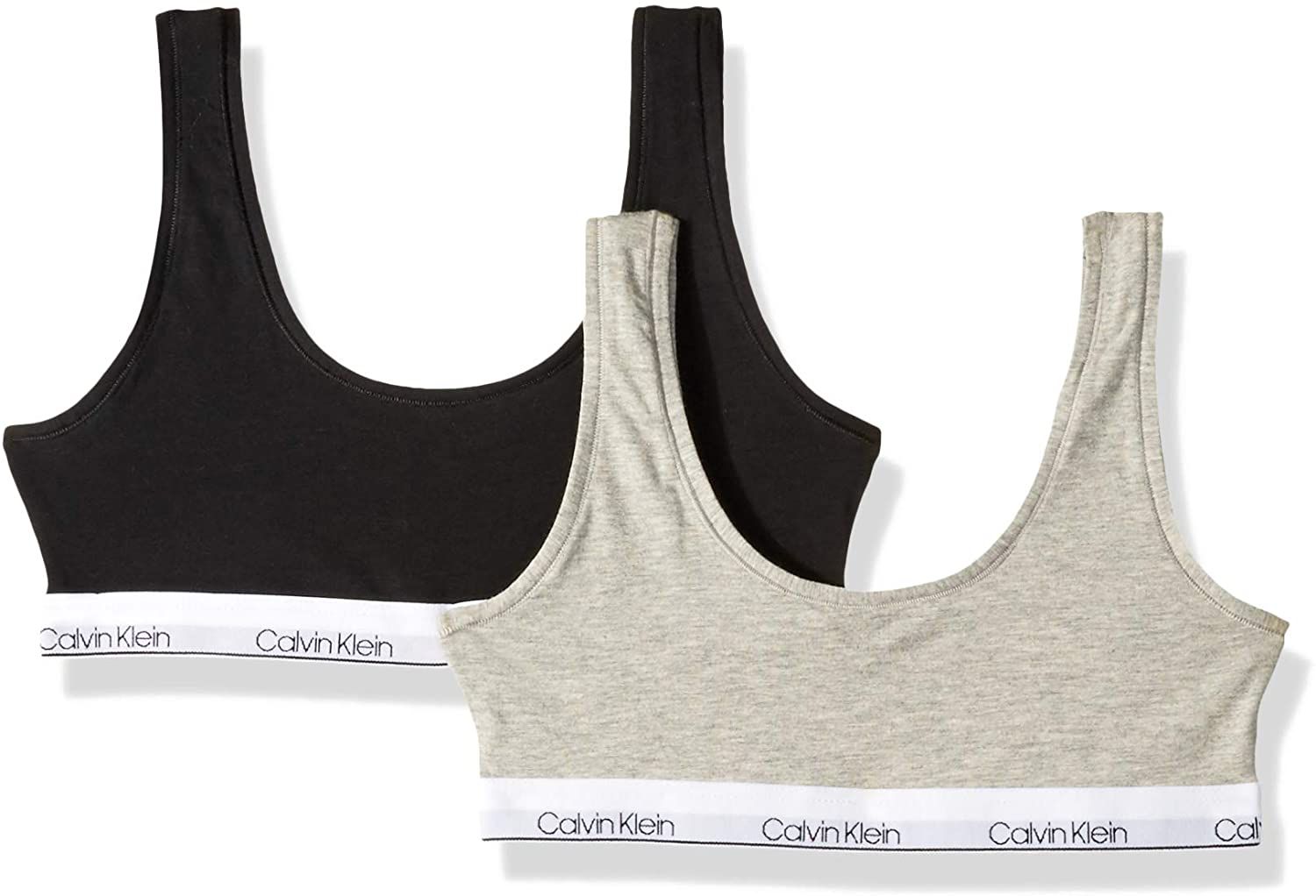 Calvin Klein Kids现代Crop Bra 2-Pack