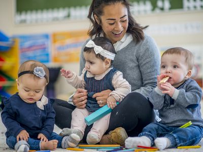 Having fun at daycare