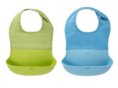OXO Tot Roll Up Bibs on a white background