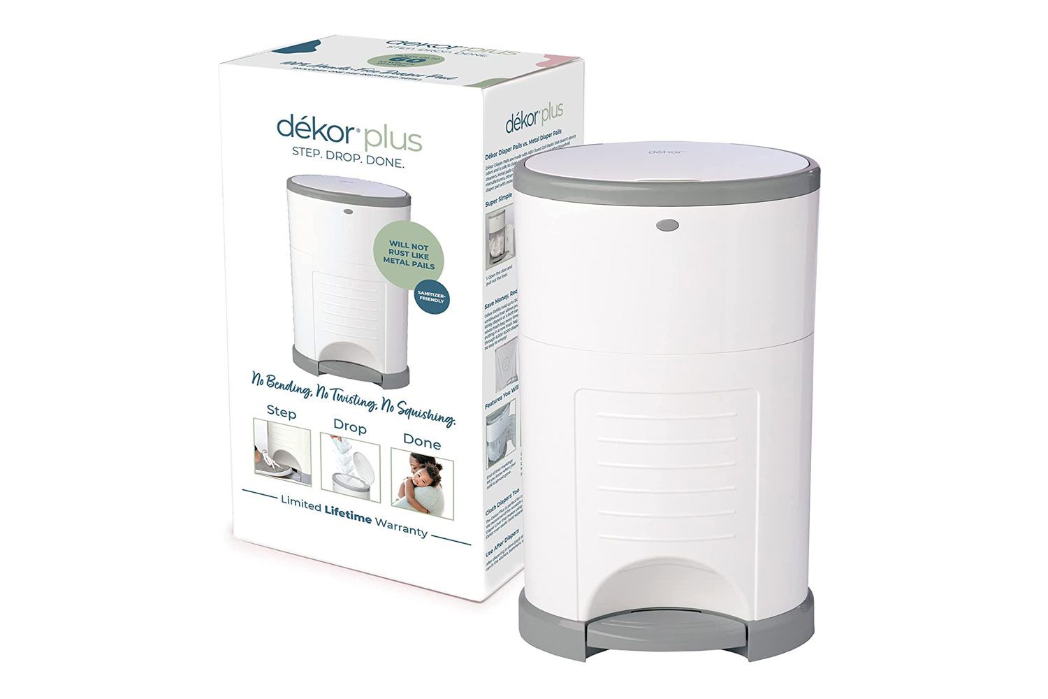 Dekor Plus Hands-Free Diaper Pail