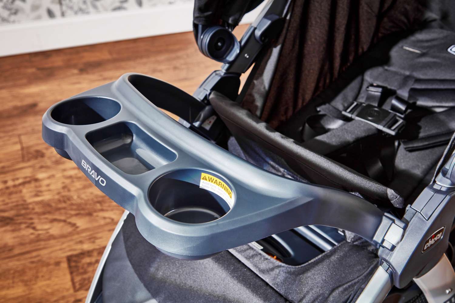 Close up of Chicco Bravo Trio Travel System