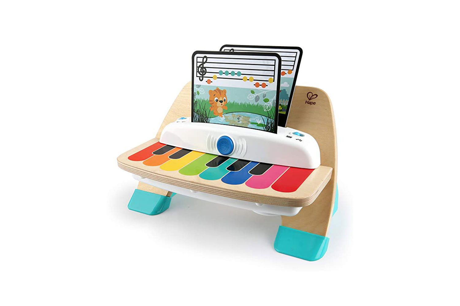 Baby Einstein and Hape Magic Touch Piano Wooden Musical Toddler Toy, Age 6 Months and Up