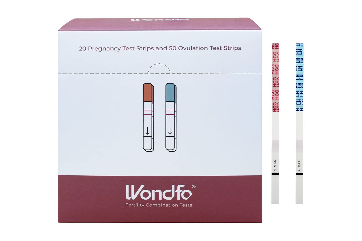 Wondfo 50 Ovulation Test Strips and 20 Pregnancy Test Strips Kit