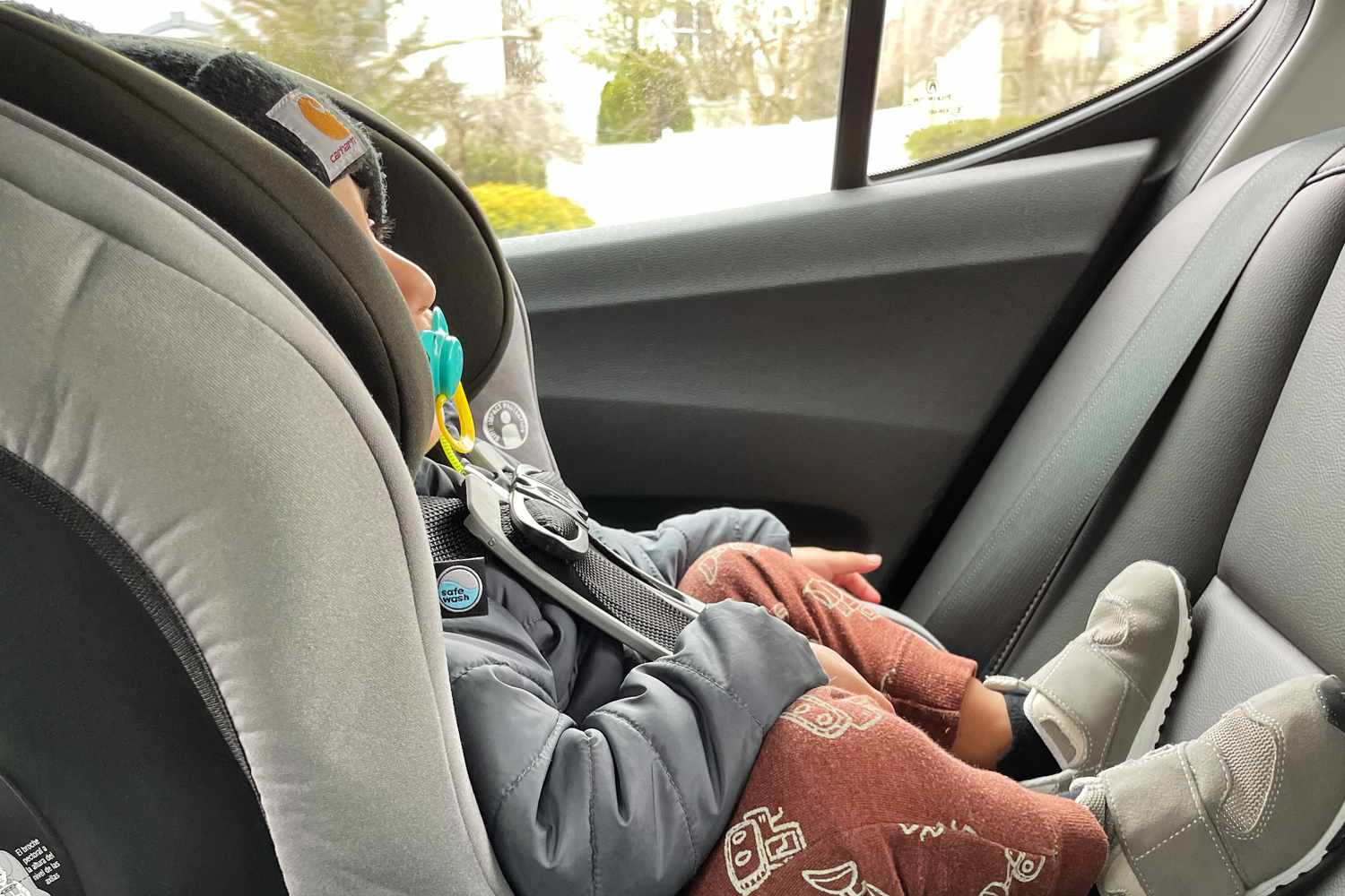 Child secured in the Britax Emblem 3-Stage Convertible Car Seat