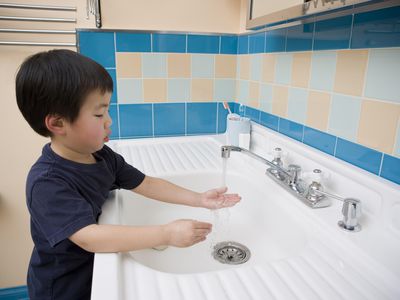 Teaching Hand washing to Preschoolers