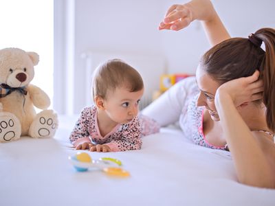 Babysitter and baby