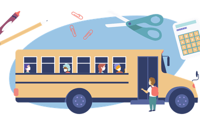 Illustration of schoolbus