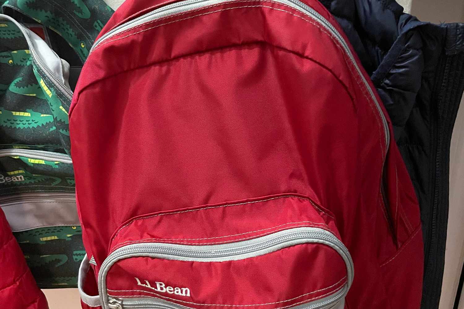 Close-up of L.L.Bean Original Book Pack
