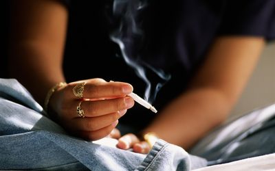 青少年(16-18岁)吸烟手卷烟