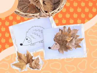 Porcupine leaf craft