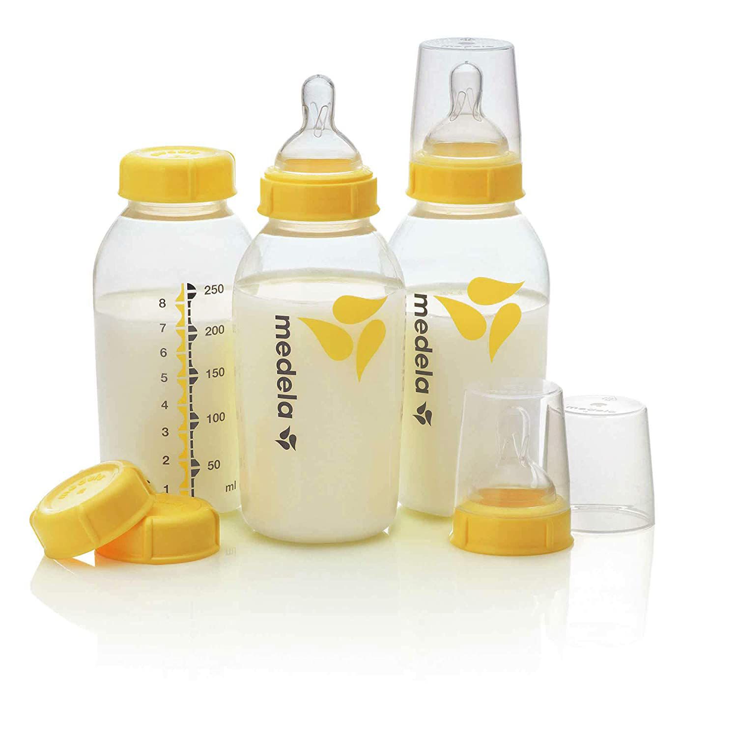 美黛拉母乳储存瓶，3包，8盎司