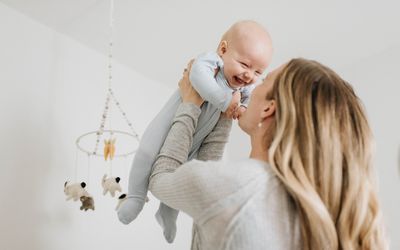 mom and baby