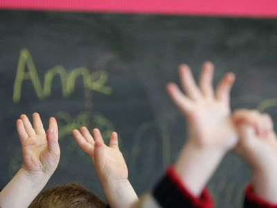 Classroom with children with disabilties