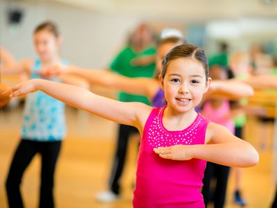 Kids in a dance class