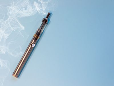 vape on a blue background