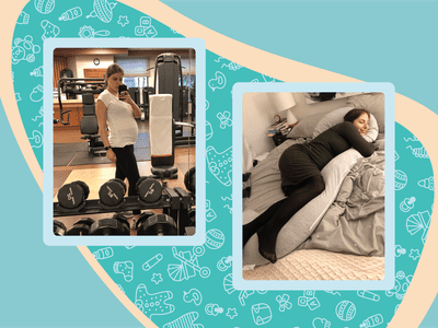 Liz Narins month 7 of pregnancy