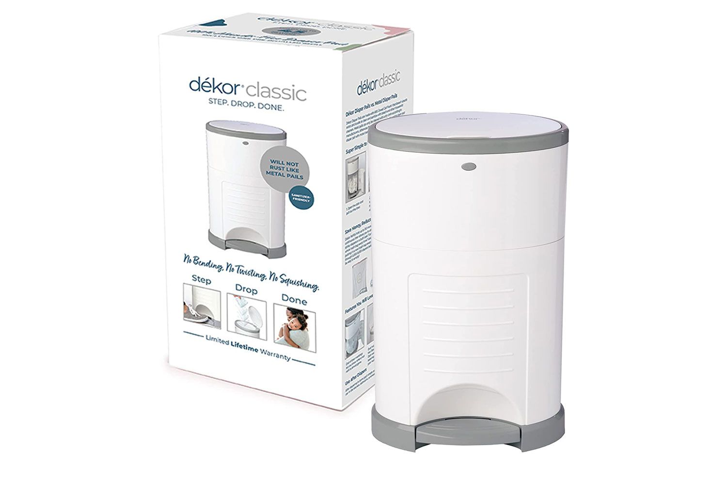 Dekor Classic Hands-Free Diaper Pail