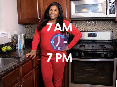woman standing in kitchen