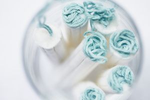 用棉棉的婴儿准备好