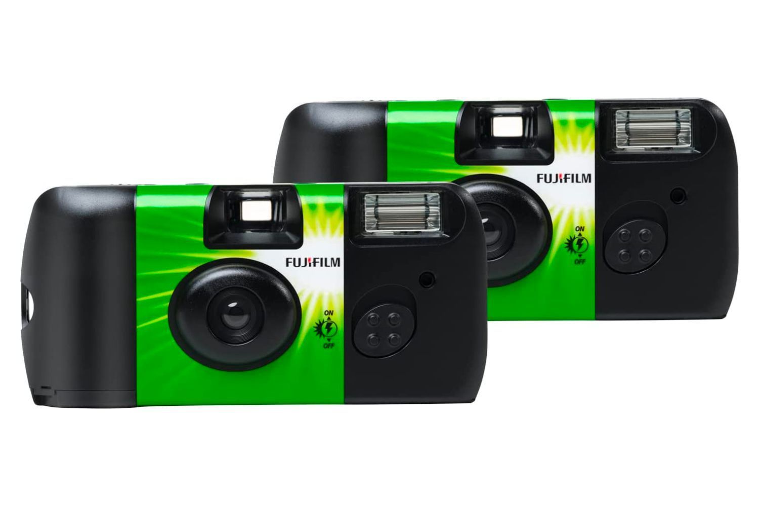 富士QuickSnap Flash 400带闪光灯的一次性相机(2个套装)