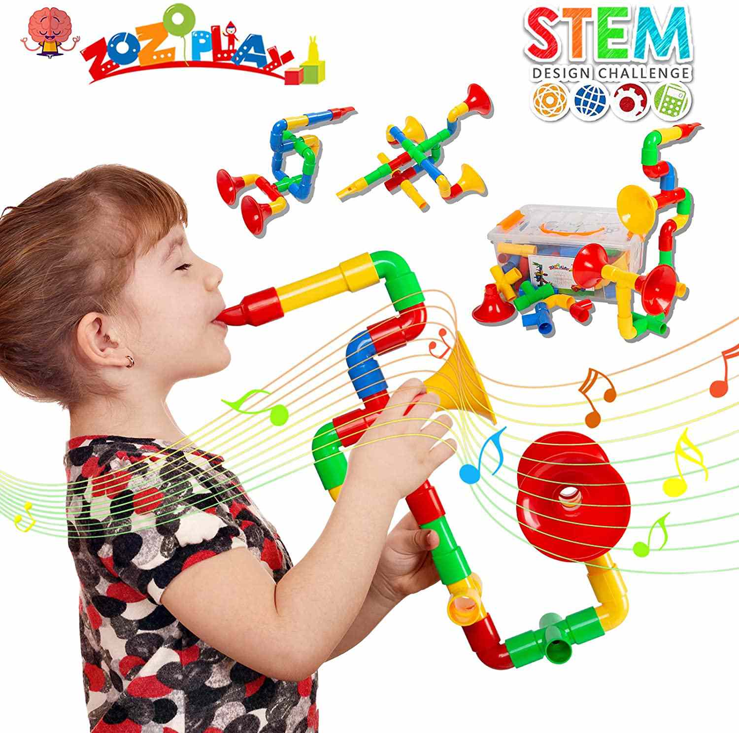 ZoZoplay STEM玩具管锁72件