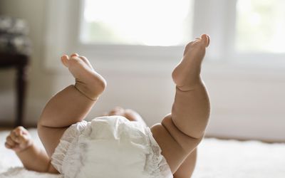 在婴儿的婴儿身上看到了一件东西