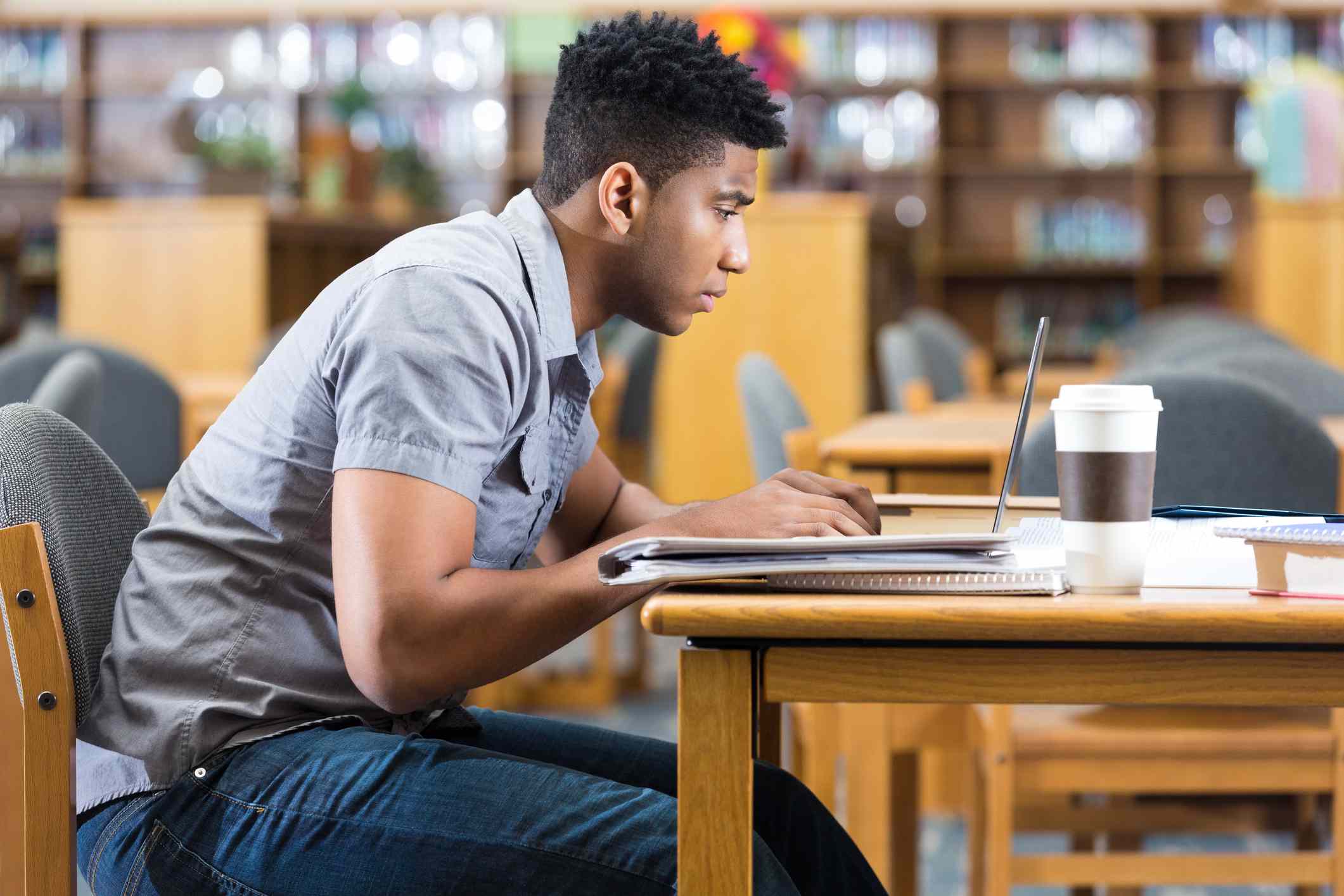 african american male college student