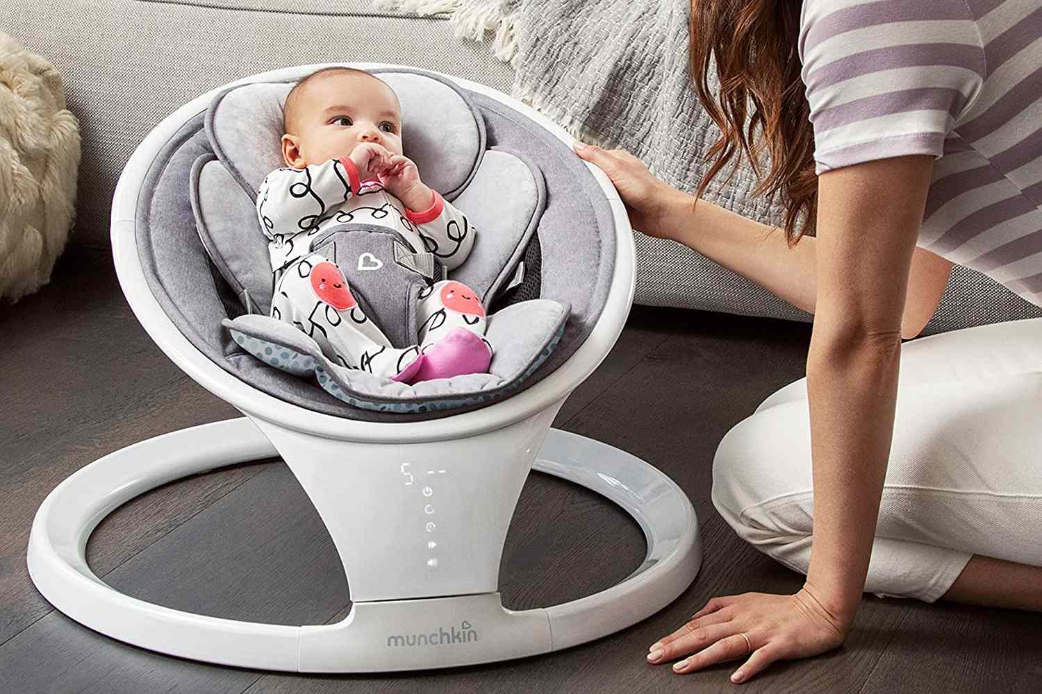 Munchkin Bluetooth Enabled Lightweight Baby Swing