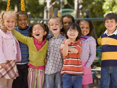Children having fun with friends