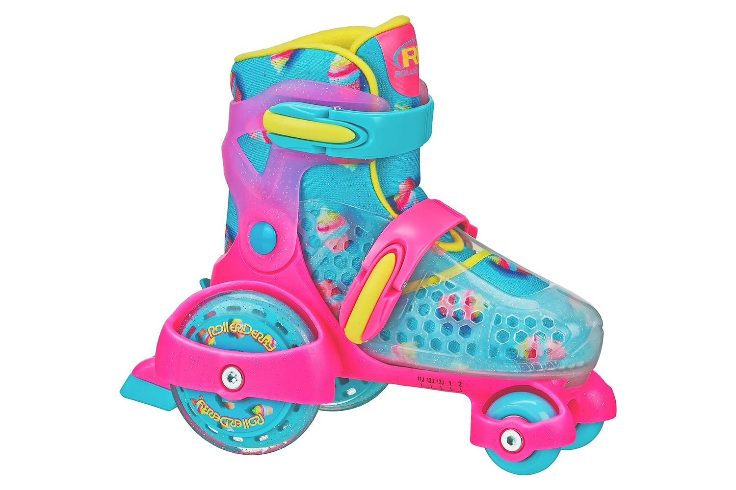Amazon Roller Derby Fun Roll Jr. Girl's Adjustable Roller Skates