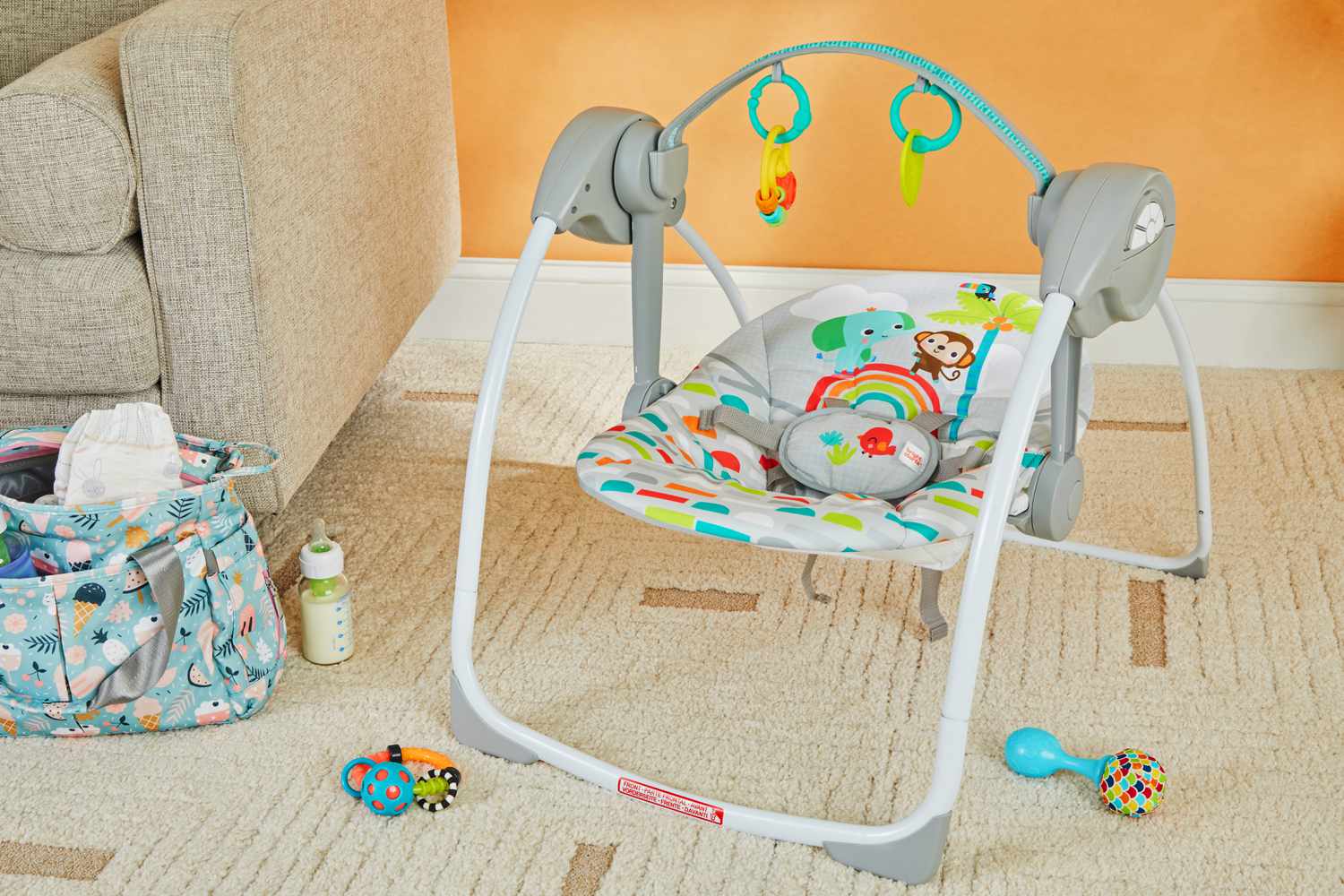 Ingenuity Bright Starts Playful Paradise Portable Swing