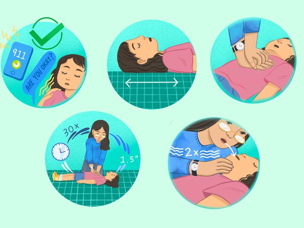 How to Give CPR to a Child - Illustration by Madelyn Goodnight
