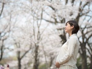 孕妇和樱花
