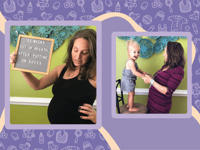 Alex Vance with her daughter during pregnancy