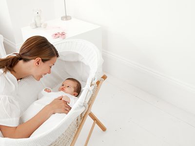 Mom and Baby with Bassinet